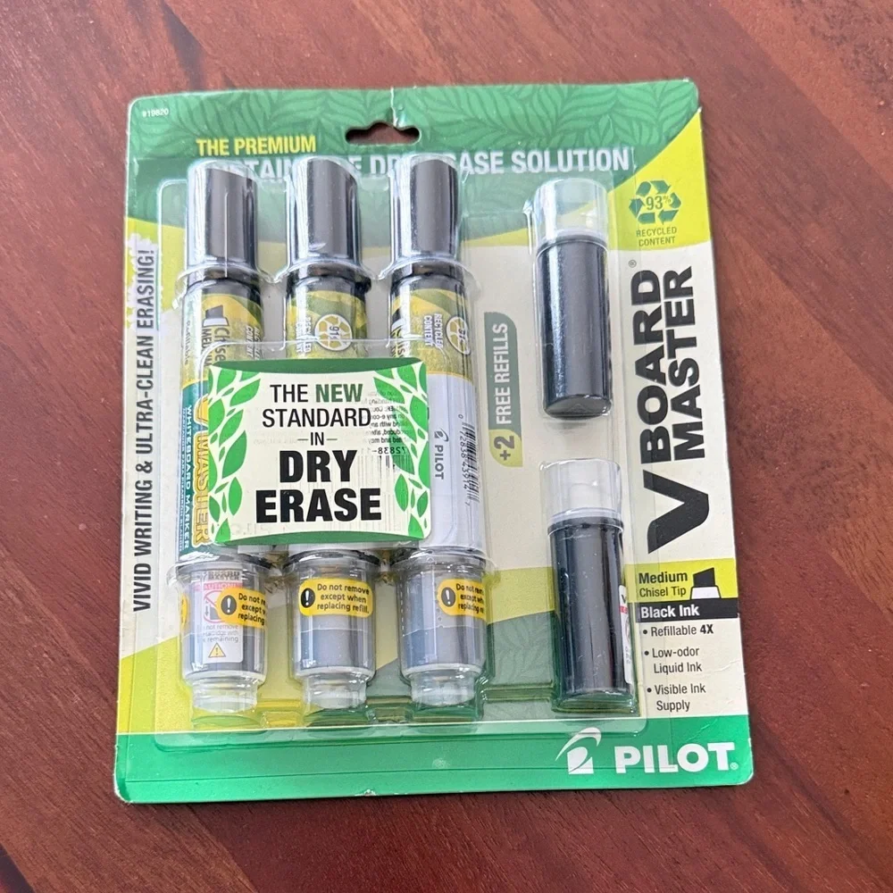 V Board Master Dry Erase Markers - Black